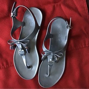 Like New Gray Coach Sandals size 8